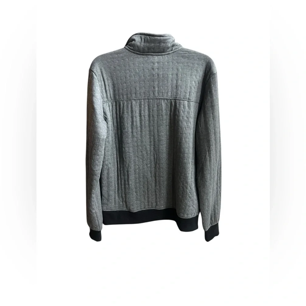 North Face XXL boys grey Edgewater quilted pullover - Picture 3 of 6
